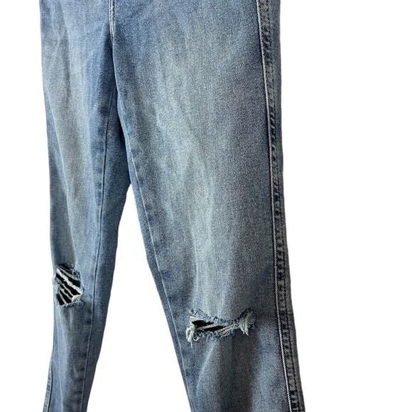 We The Free People Womens Medium Wash Raw Hem Distressed High Waist Jeans sz 28 - Picture 9 of 16